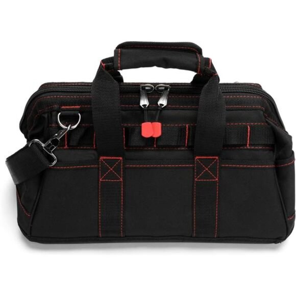 WORKPRO 16-inch Close Top Wide Mouth Tool Storage Bag w/ Water Proof Rubber Base - Picture 2 of 12